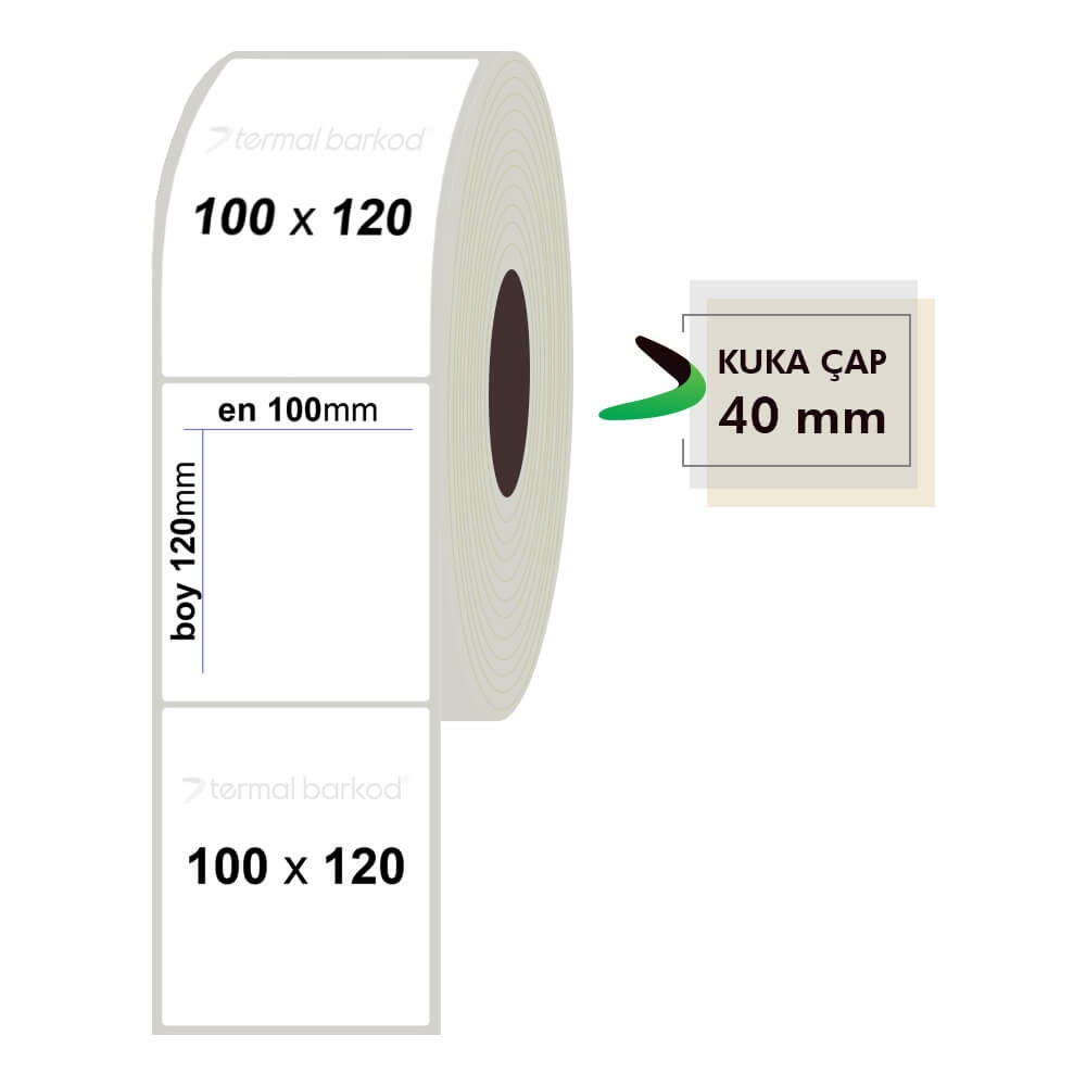 100mm x 120mm Fastyre Etiket