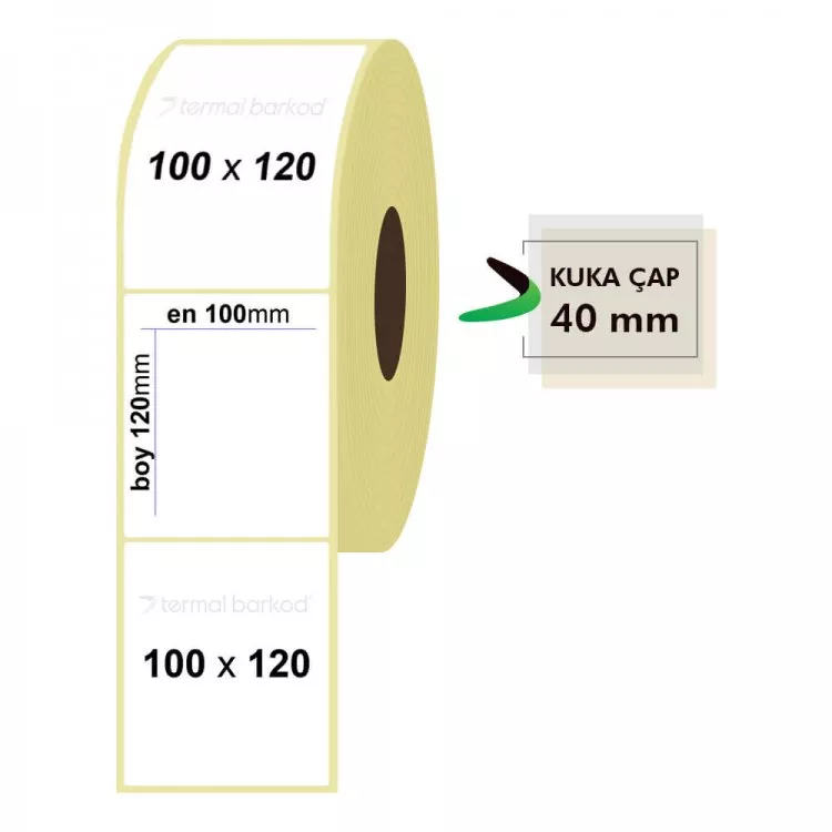 100mm x 120mm Vellum Etiket