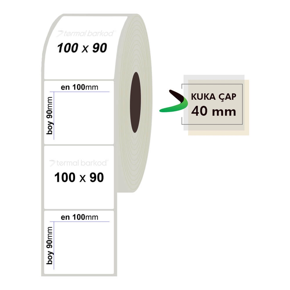 100mm x 90mm Fastyre Etiket