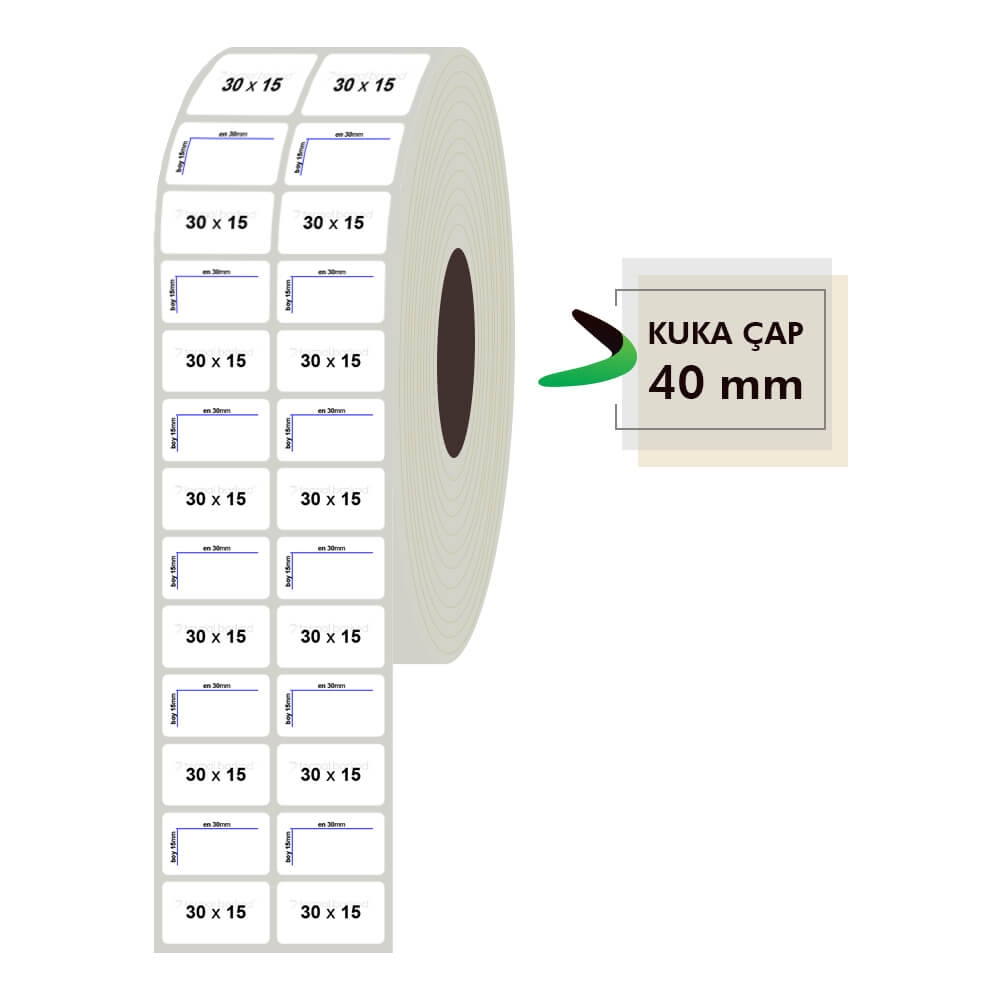 30mm x 15mm 2li Fastyre Etiket