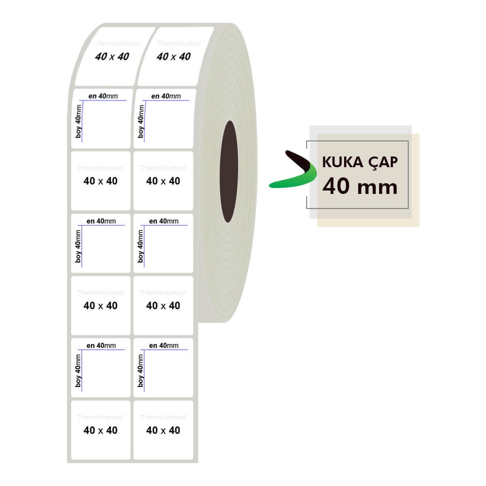 40mm x 40mm 2li Fastyre Etiket