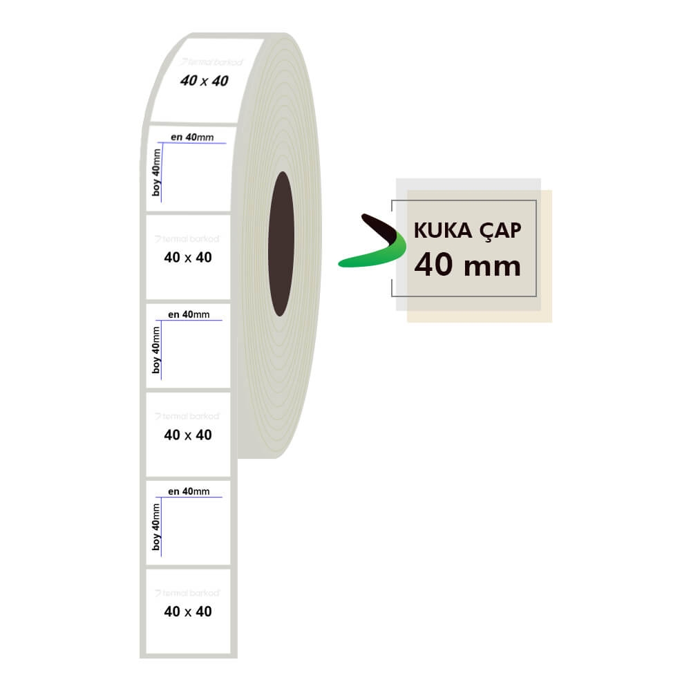 40mm x 40mm Fastyre Etiket