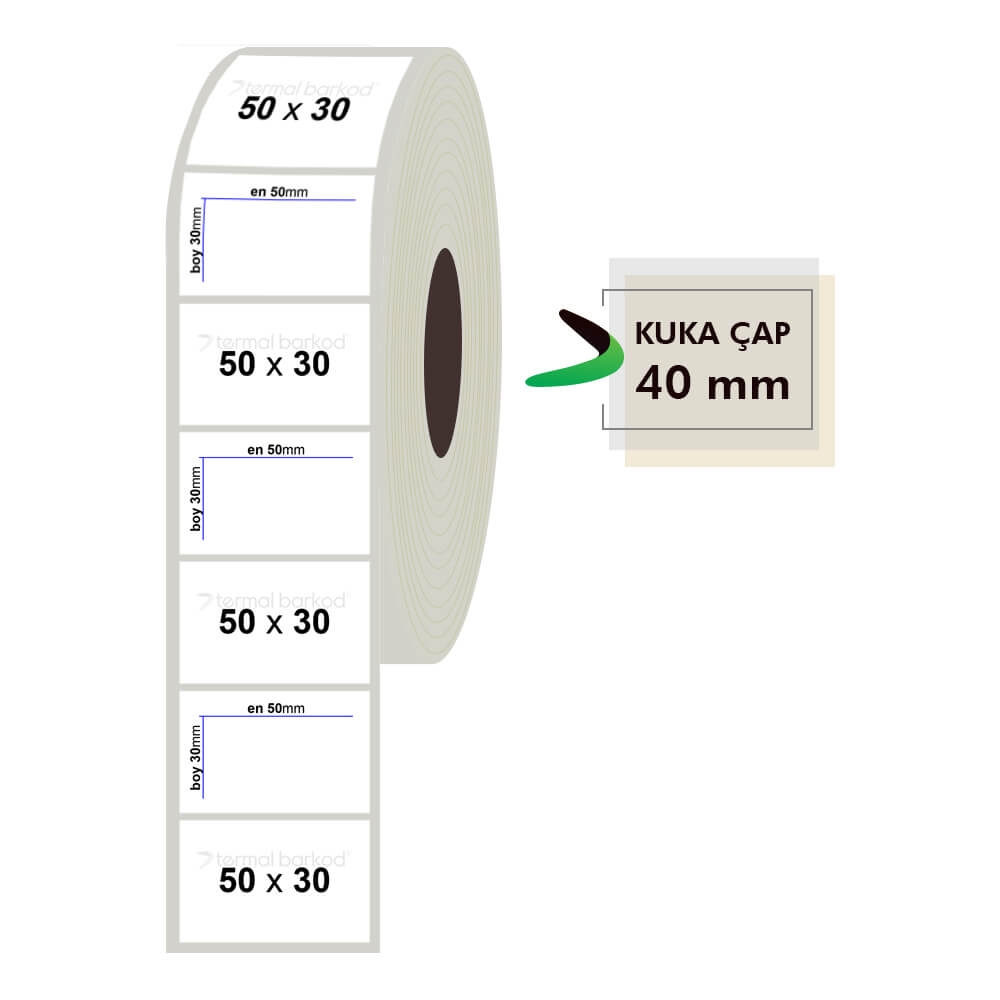 50mm x 30mm Fastyre Etiket