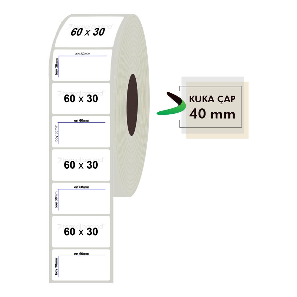 60mm x 30mm Fastyre Etiket