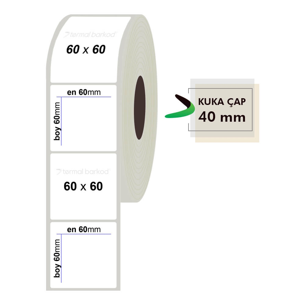 60mm x 60mm Fastyre Etiket