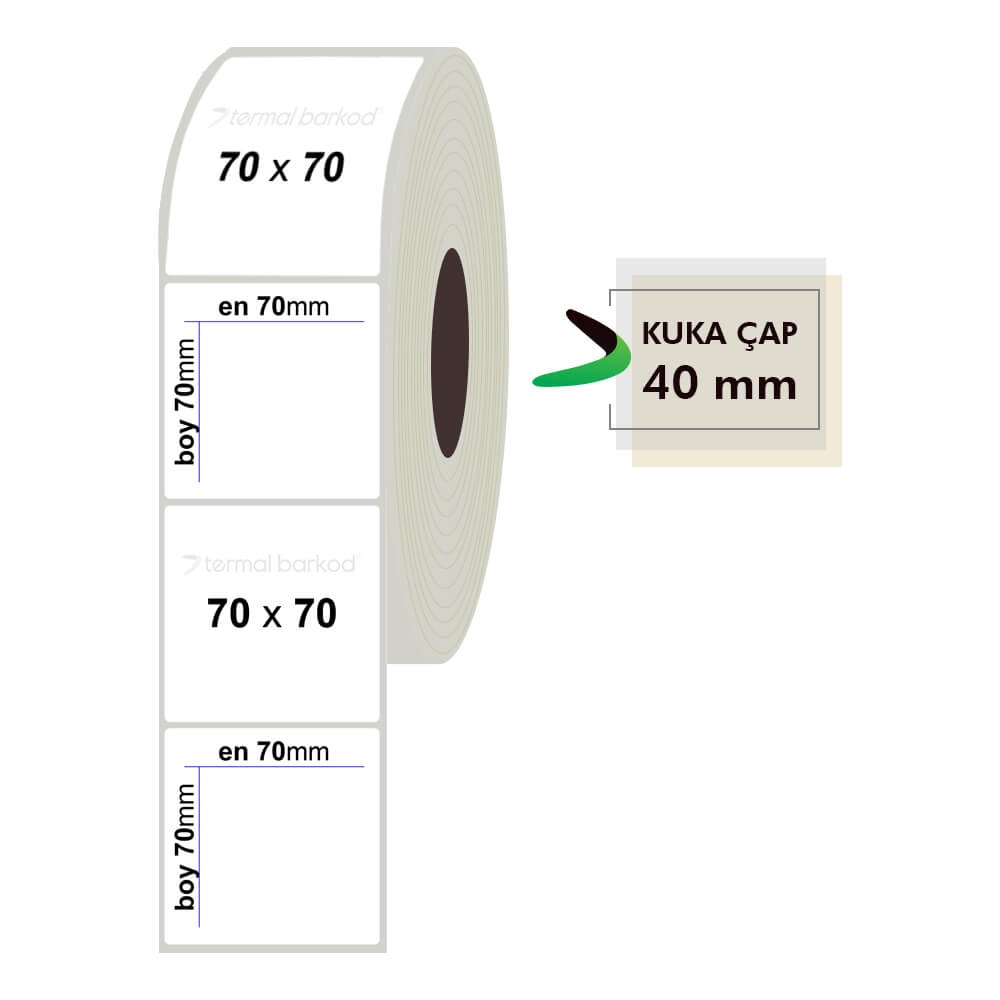 70mm x 70mm Fastyre Etiket