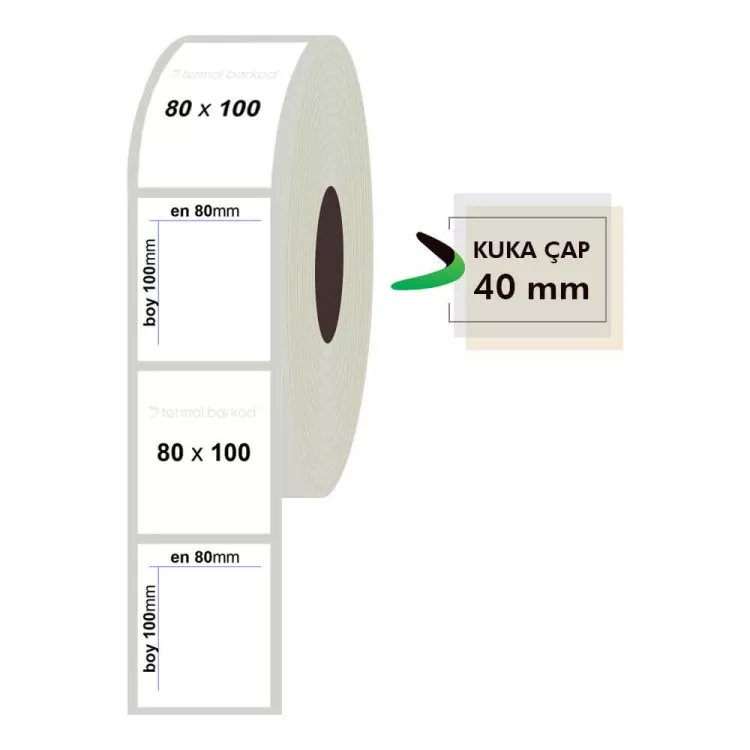 80mm x 100mm Fastyre Etiket