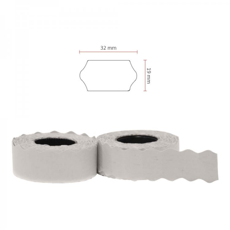 22 x 12 mm Gri Meto Etiketi NO:2 (42 RULO)