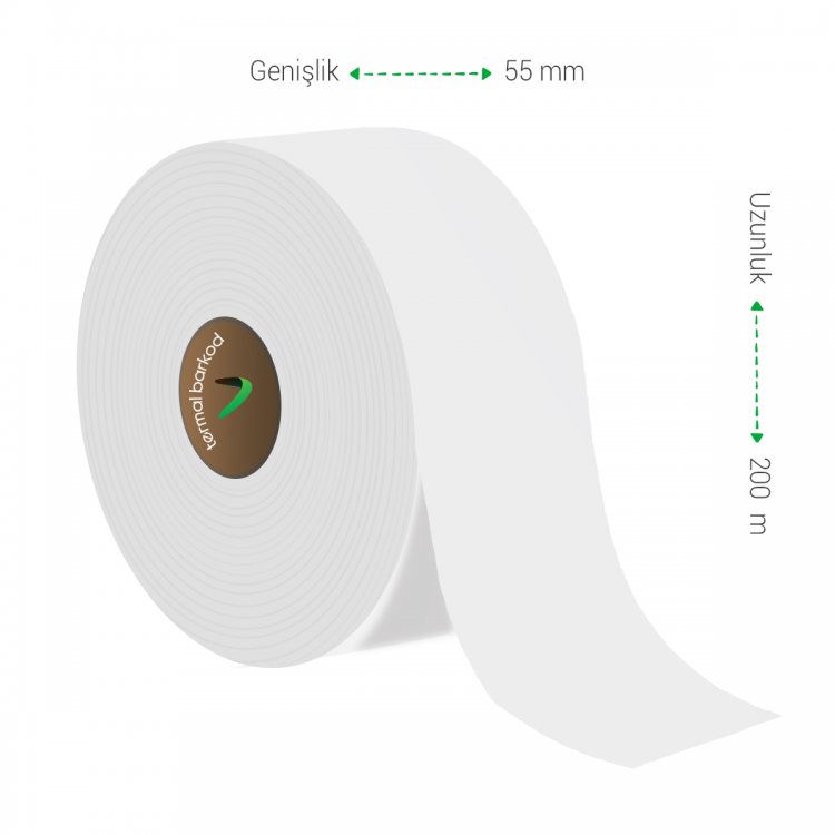 55 mm x 200 m Orta Yıkama Japon Akmaz 