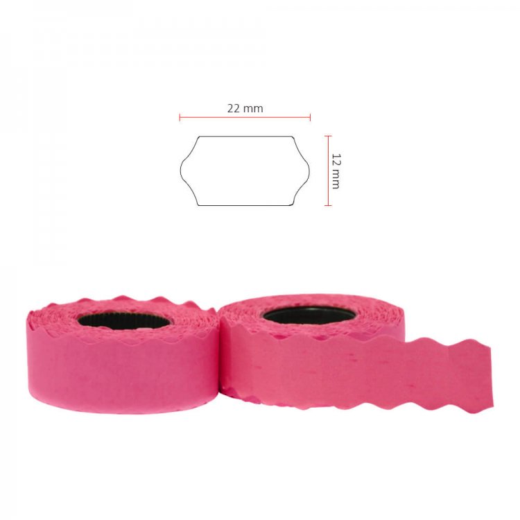 22 x 12 mm Gül Kurusu Meto Etiketi NO:1 (42 RULO)