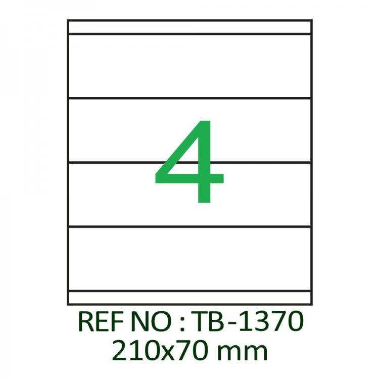 210 X 70 Lazer Etiket TB-1370