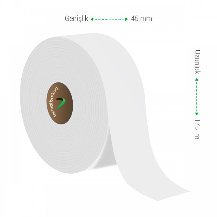 45mm x 175m Ekoteks Belgeli Ağır Yıkama Japon Akmaz 