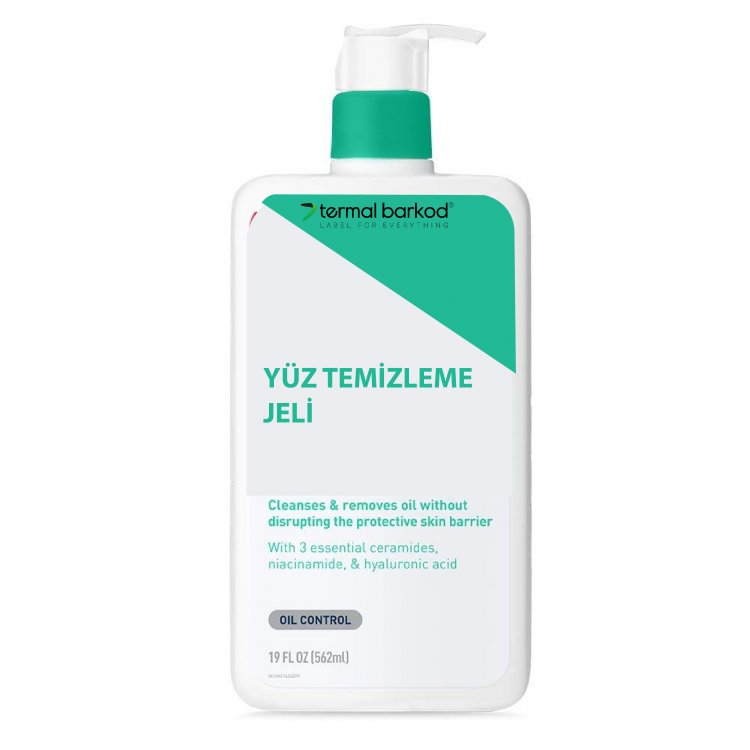 Yüz Yıkama Jeli Etiketi 